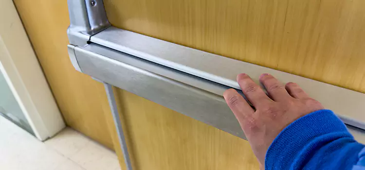 Installing a Push Bar on a Door Flint